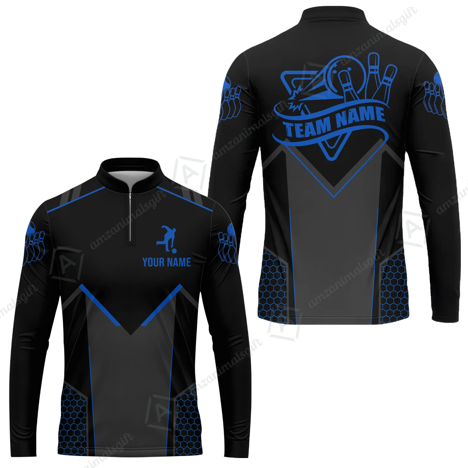 Customized Bowling Jersey Shirt, Bowling Esports Pattern Short Sleeve Jersey For Men Women Bowlers - Image 27