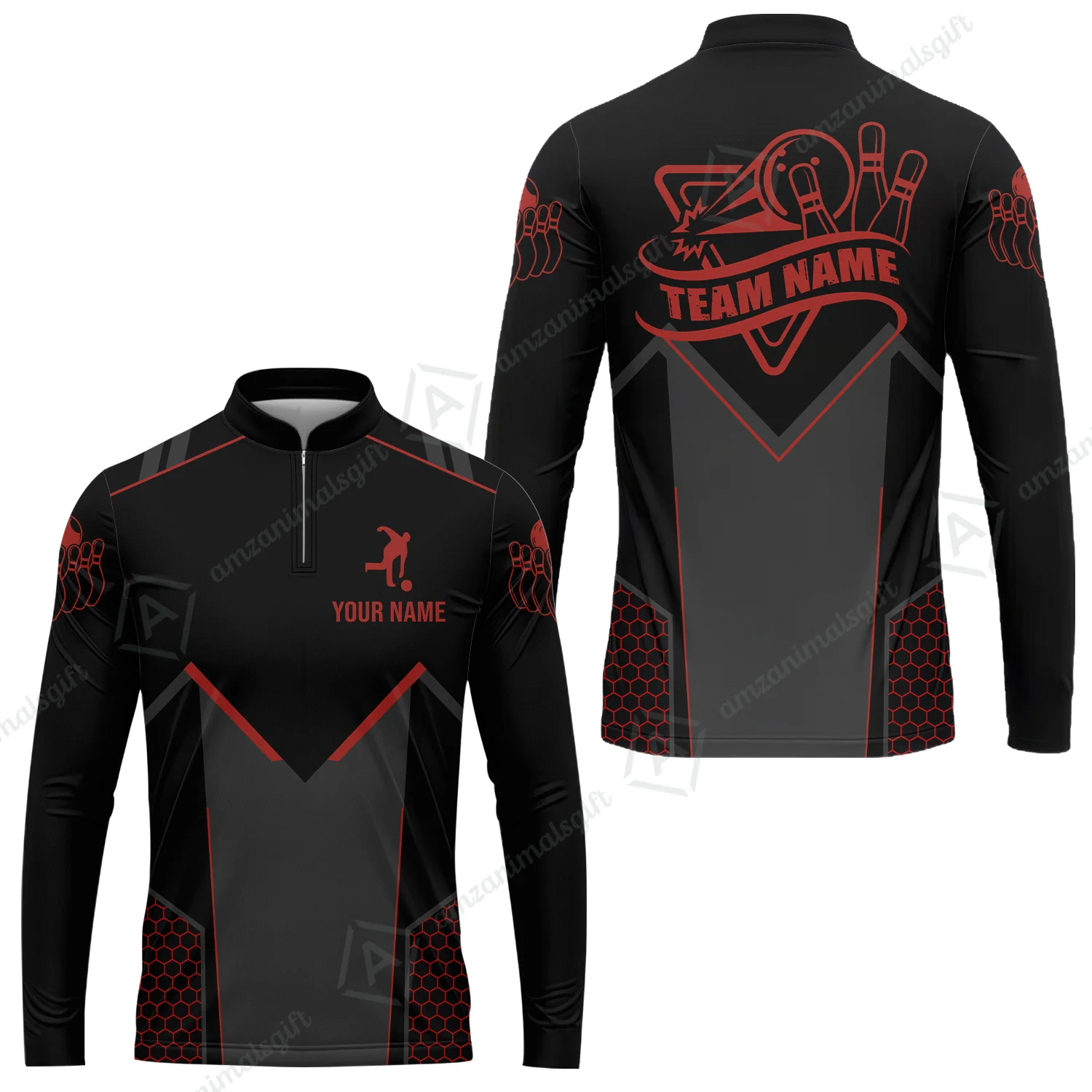 Customized Bowling Jersey Shirt, Bowling Esports Pattern Short Sleeve Jersey For Men Women Bowlers - Image 28