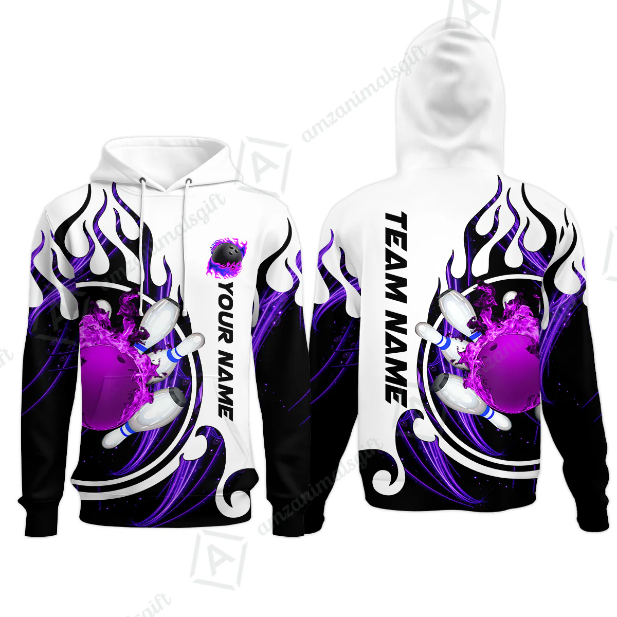 Customized Bowling Jersey Shirt, Fire Blaster Bowling And Pins Multicolor Option Customized Name, Team Name Jerseys Polo Shirts For Bowling Team - Image 41