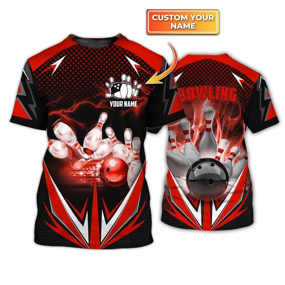 Customized Bowling Red Fire Sweatshirt For Bowling Players, Bowling Team Uniform Shirts, Gift For Men Women, Bowling Lovers, Bowlers - Image 9