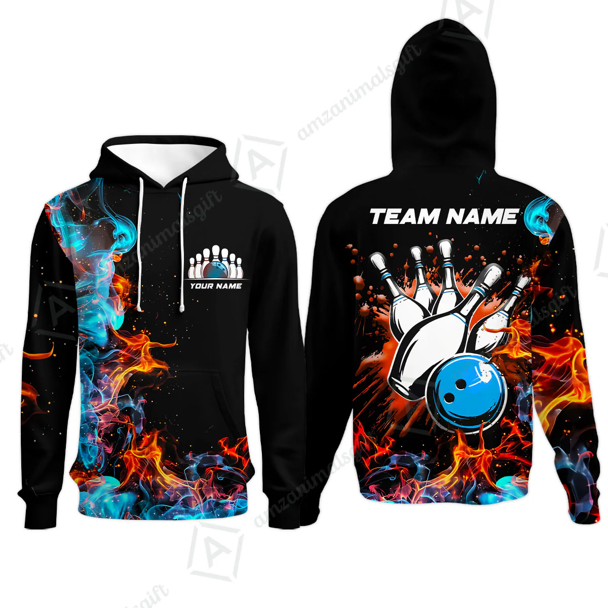 Customized Bowling Team Jersey, Bowling In Fires Multicolor Option Shirts, Custom Bowling Uniforms Jerseys For Bowlers - Image 11