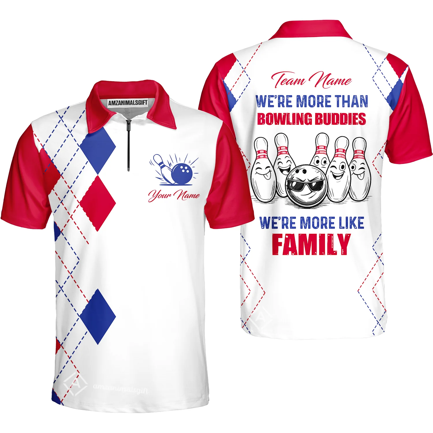 Customized Bowling Team Jersey, We're More Than Bowling Buddies, We're More Like Family Bowling Team Shirt - Image 53