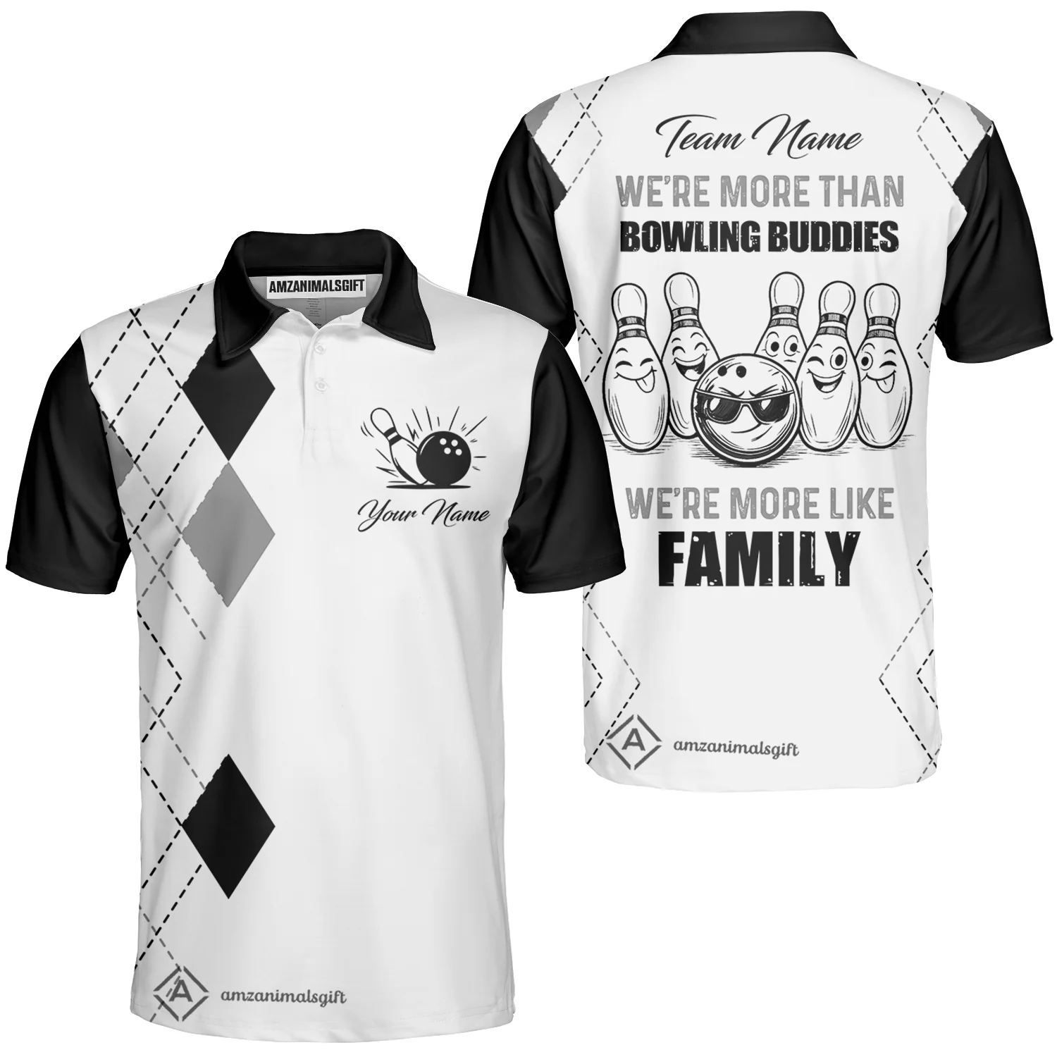Customized Bowling Team Jersey, We're More Than Bowling Buddies, We're More Like Family Bowling Team Shirt - Image 7