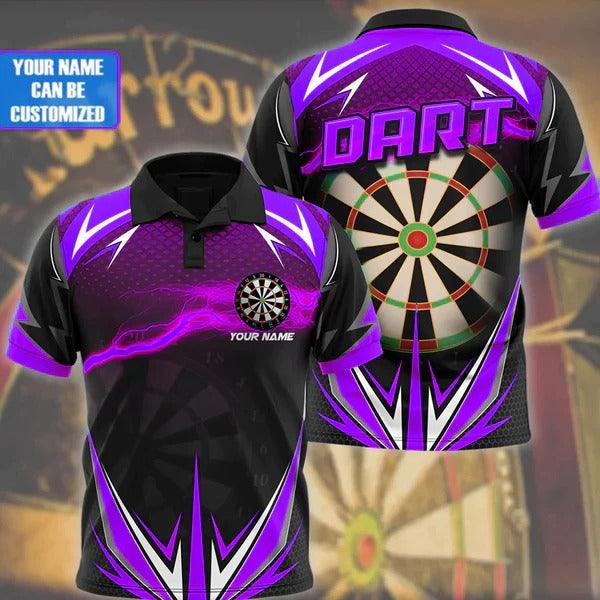 Customized Name Darts Polo Shirt, Darts Thunder Polo Shirt, Personalized Name Polo Shirt For Men - Perfect Gift For DartsLovers, Darts Players - Image 6