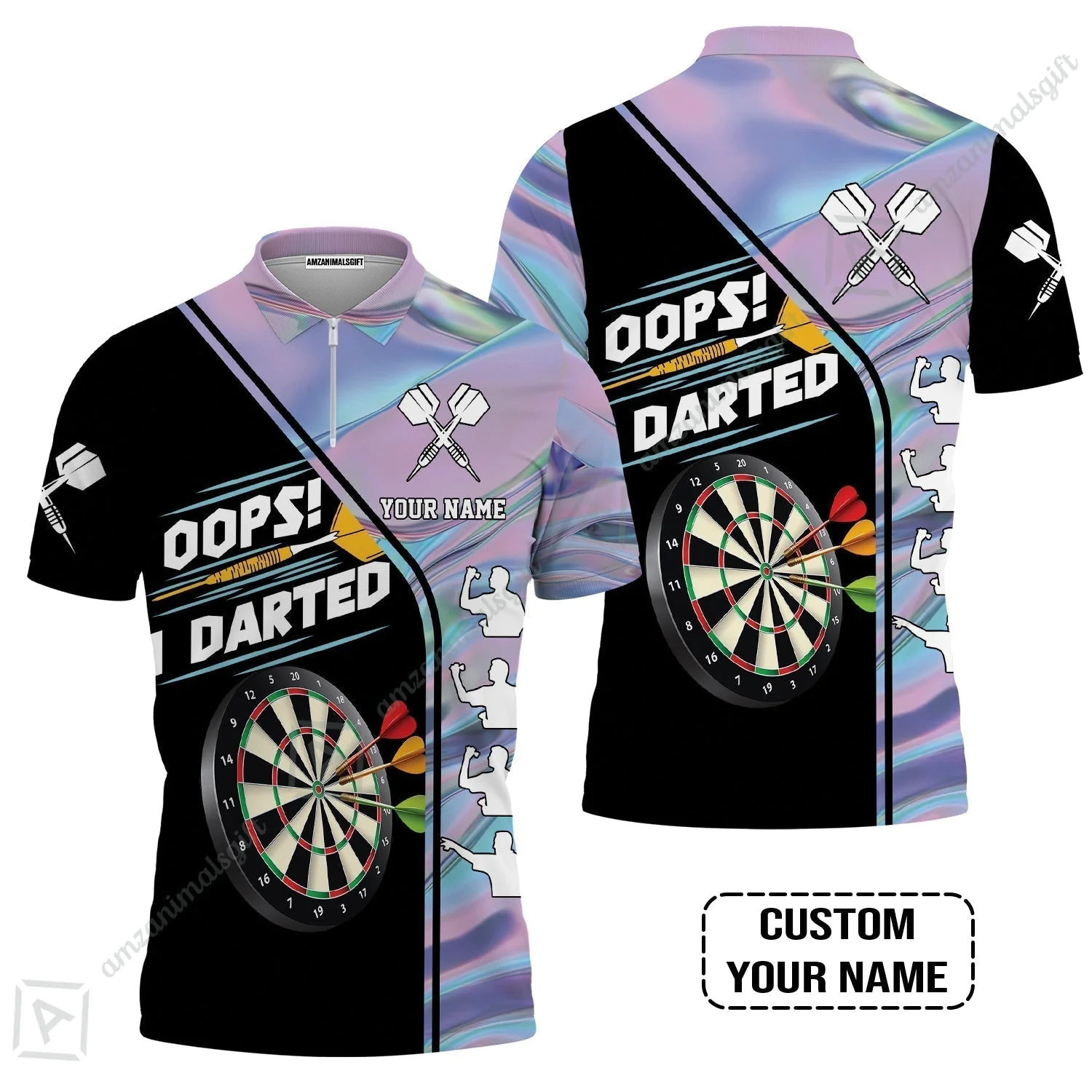 Customized Darts Hawaiian Shirt, Dartboard, I Darted, Personalized Name Hawaiian Shirt - Image 5