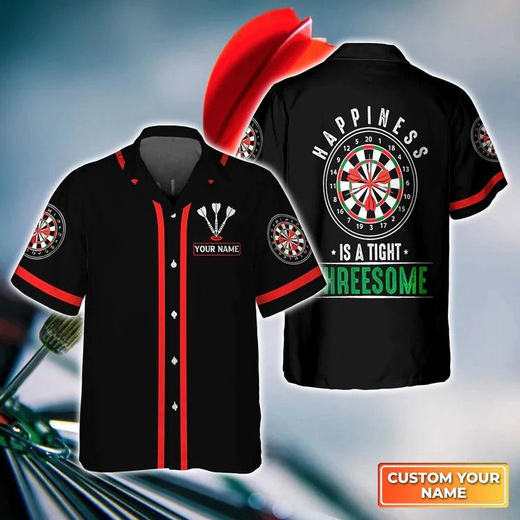 Customized Darts Hawaiian Shirt, Darts Aim Shoot Swear Repeat, Personalized Name Hawaiian Shirt For Men - Perfect Gift For Darts Lovers, Darts Players - Image 3