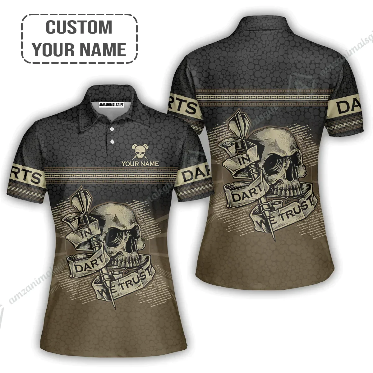Customized Darts Hoodie, Darts Skull In Dart We Trust Shirt For Men And Women, Perfect Apparel For Darts Lovers, Darts Players - Image 5