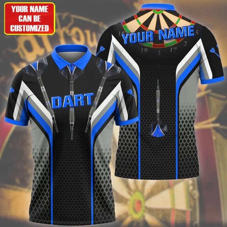 Customized Darts Polo Shirt, Darts Honeycomb, Personalized Name Polo Shirt For Men - Perfect Gift For Darts Lovers, Darts Players - Image 7