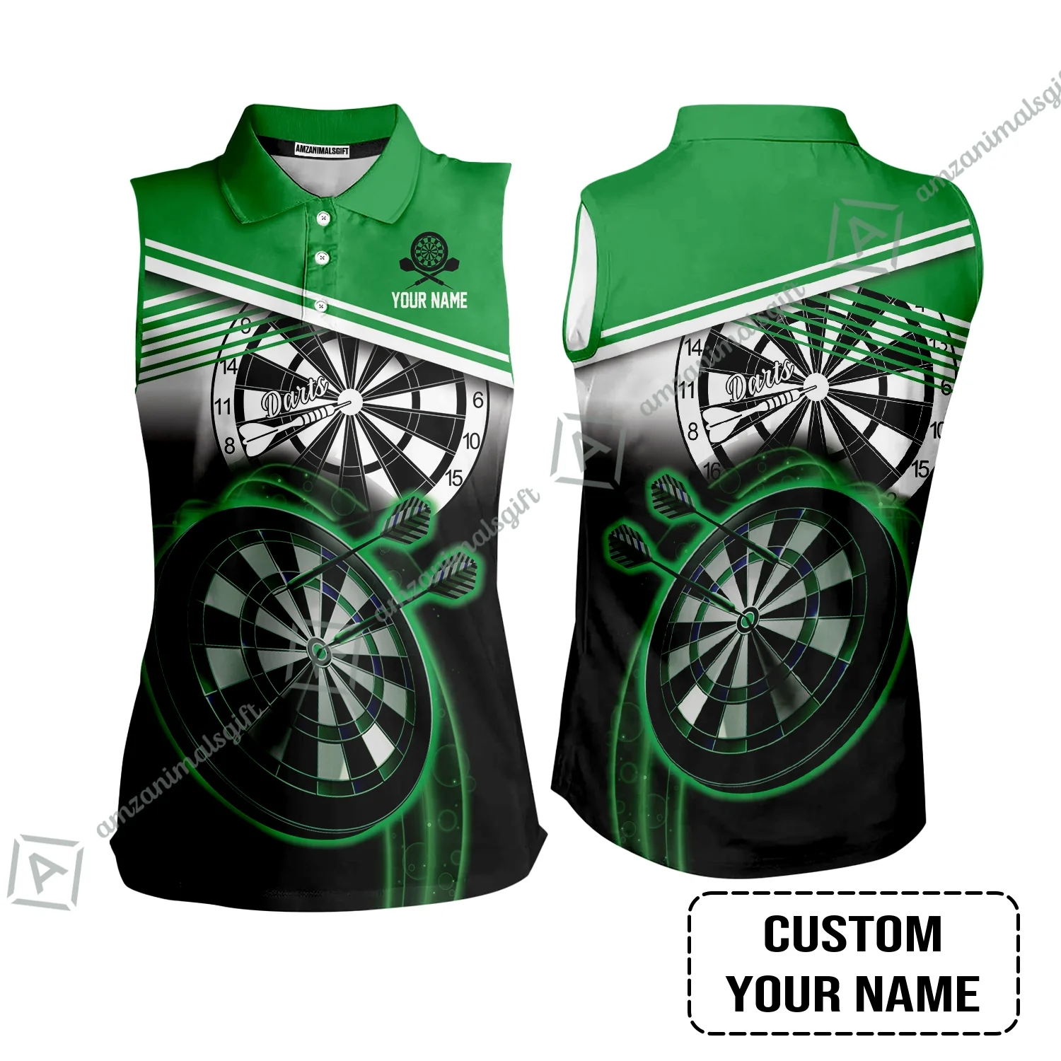 Customized Darts Polo Shirt, Personalized Name Darts Polo Shirt For Men - Perfect Gift For Darts Lovers, Darts Players - Image 7