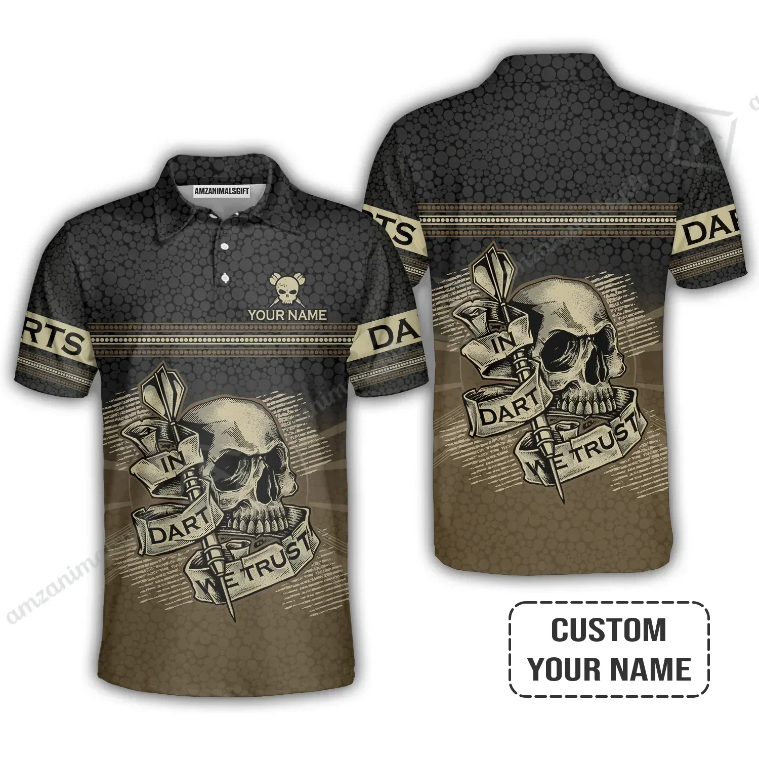 Customized Darts Sweatshirt, Darts Skull In Dart We Trust Sweatshirt For Men And Women, Perfect Outfit For Darts Lovers, Darts Players - Image 6