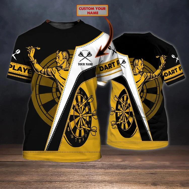 Customized Darts T Shirt, Darts Shirt For Men, Personalized Name T Shirt For Men  - Perfect Gift For Darts Lovers, Darts Players - Image 3