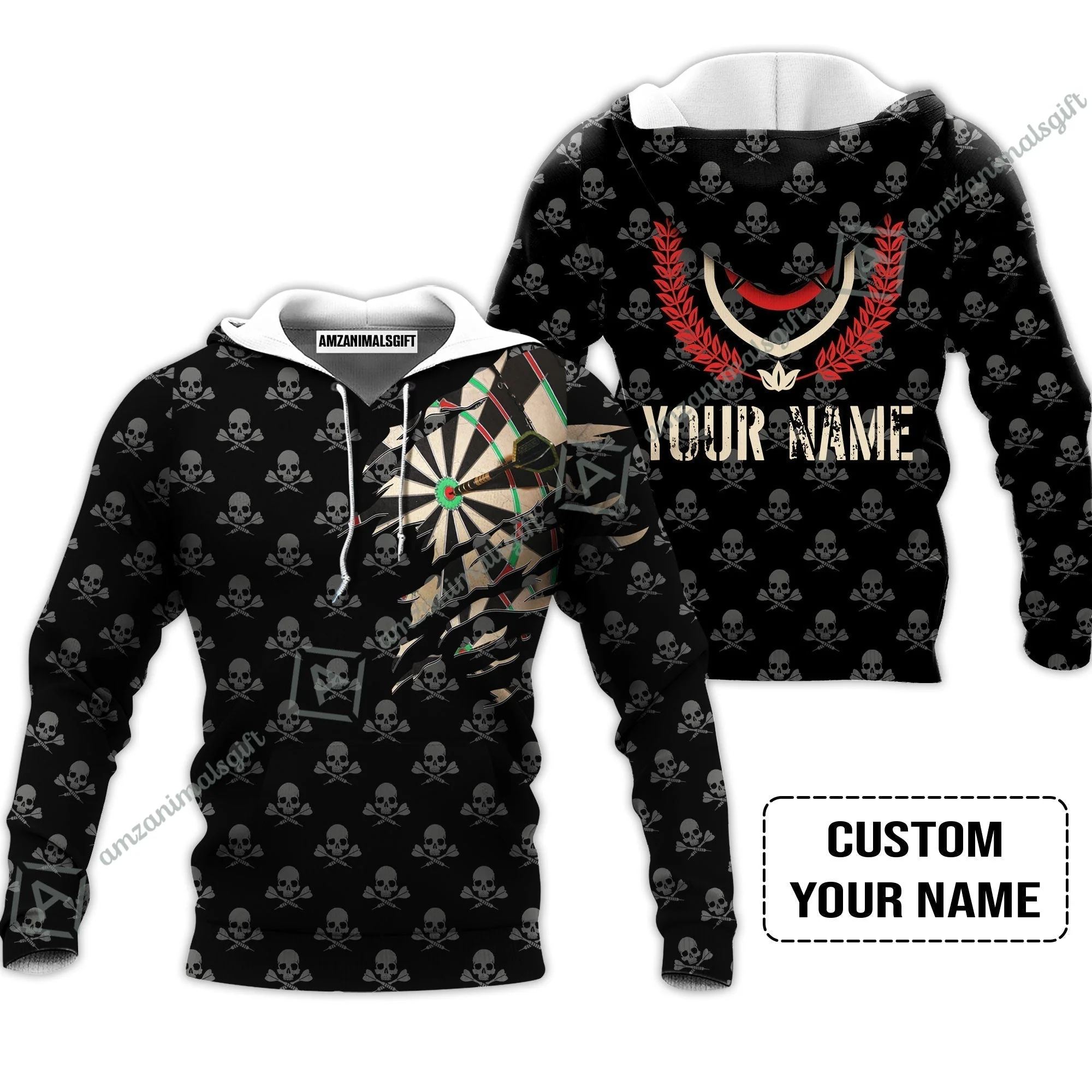 Customized Darts Women Polo Shirt, Skull King Darts Personalized Name Women Polo Shirt - Perfect Gift For Darts Lovers, Darts Players - Image 4
