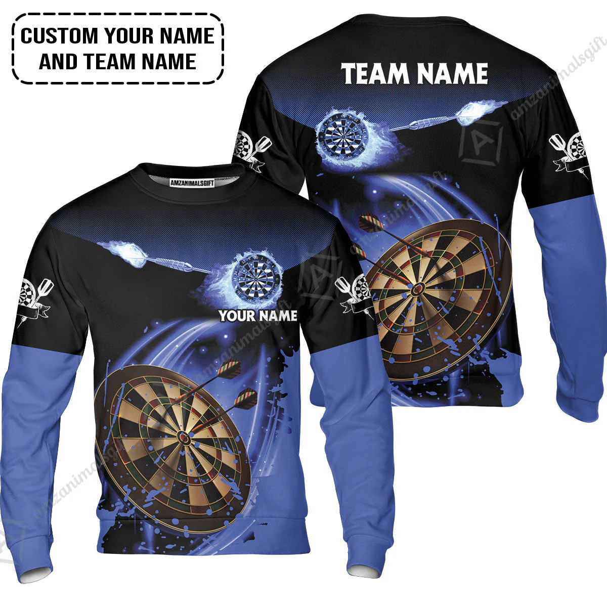 Customized Fire Darts Hawaiian Shirt, Personalized Darts For Team Hawaiian Shirt - Image 3