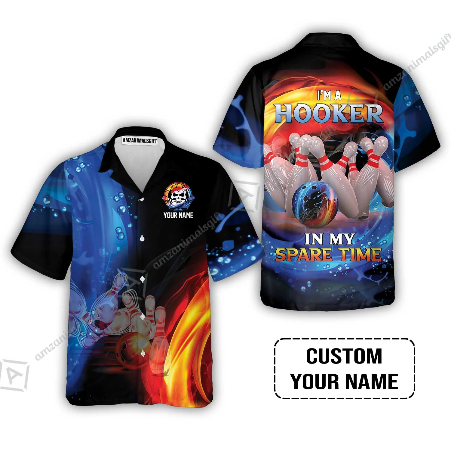 Customized Name Bowling Bowling Jersey - Bowling I'm A Hooker In My Spare Time Personalized Bowling Jersey - Image 6