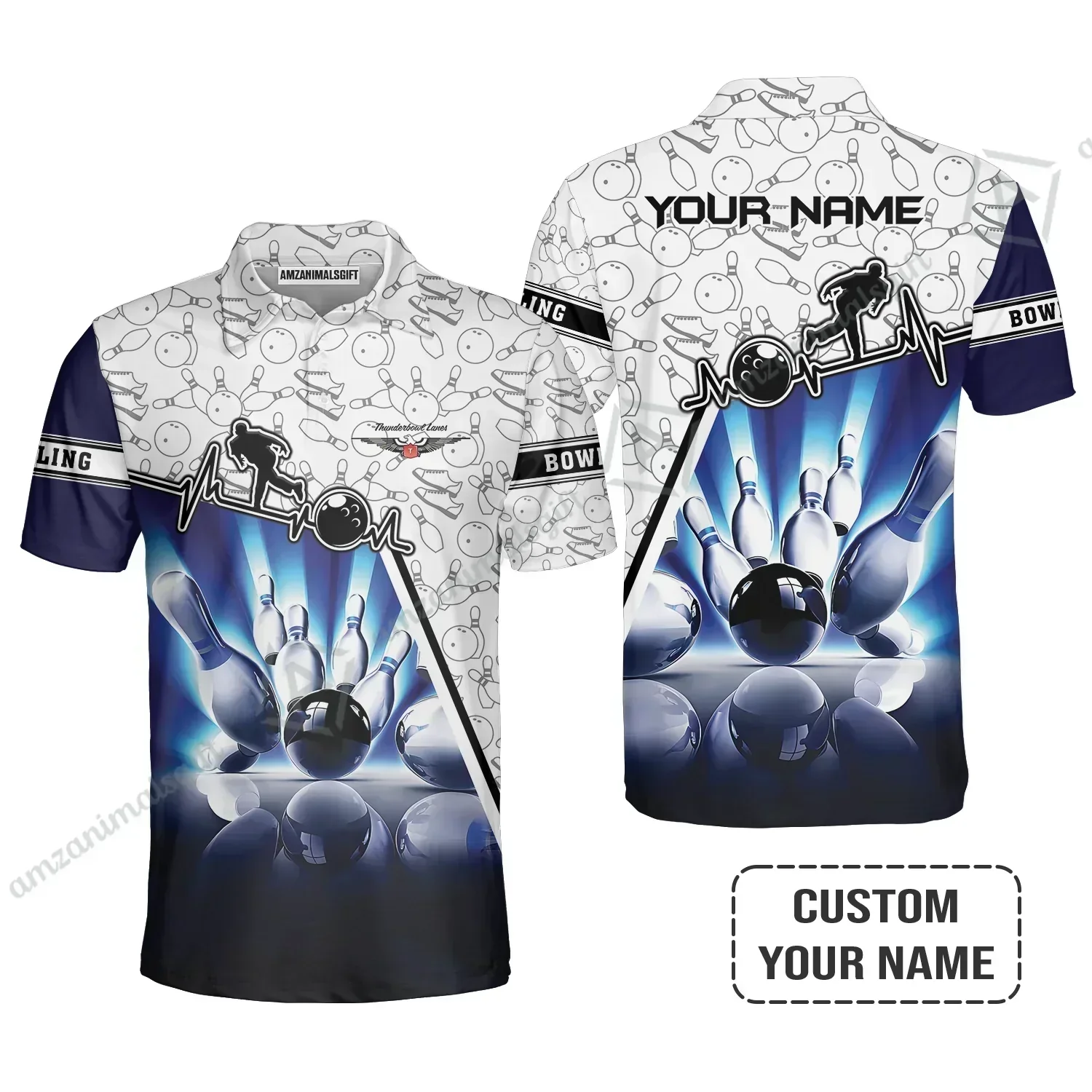 Customized Name Bowling Sweatshirts, Thunderbowl Lanes Unique Bowling Shirt For Men Women, Perfect Gift For Bowling Lovers, Bowlers - Image 7
