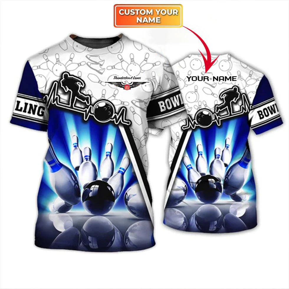 Customized Name Bowling Sweatshirts, Thunderbowl Lanes Unique Bowling Shirt For Men Women, Perfect Gift For Bowling Lovers, Bowlers - Image 9