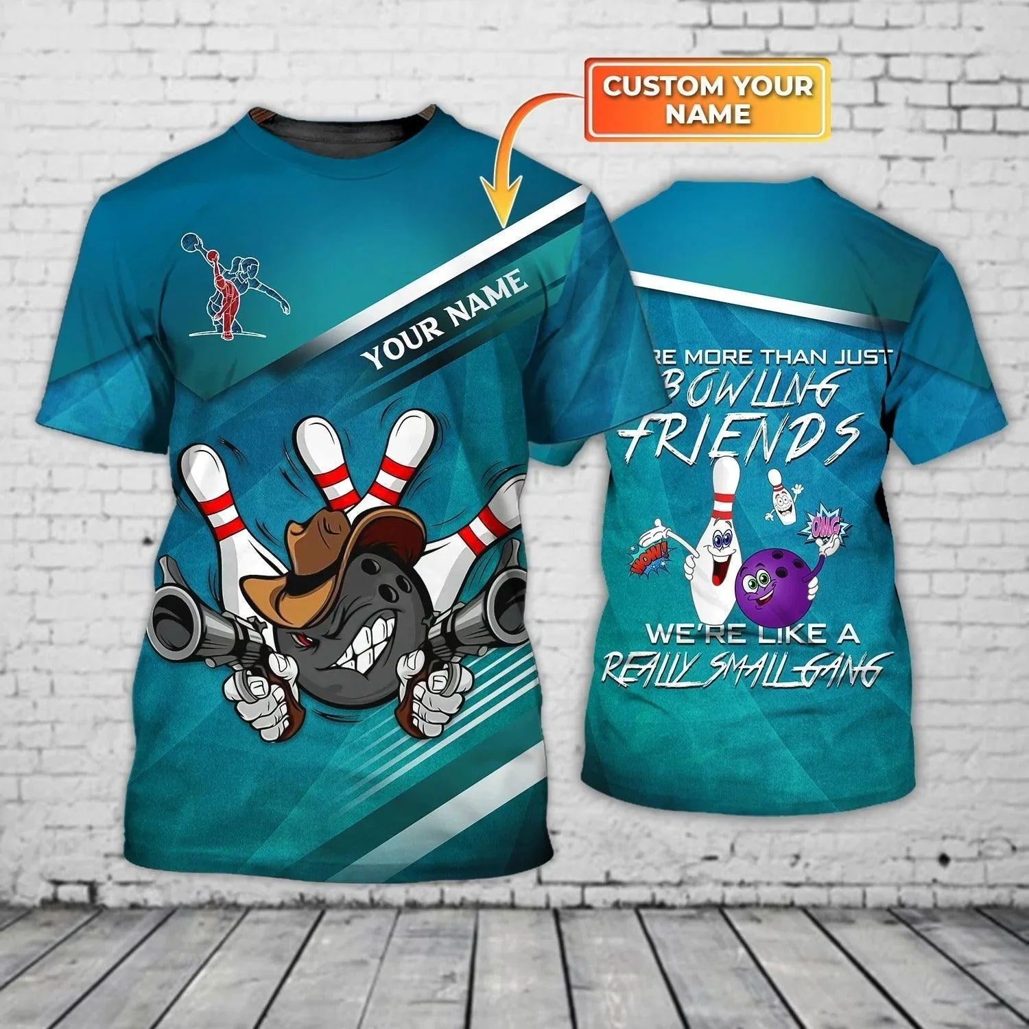 Customized Name Bowling T Shirt, Personalized Bowling Friend T Shirt, Bowling Team Uniform Shirts - Perfect Gift For Men, Bowling Players, Bowlers