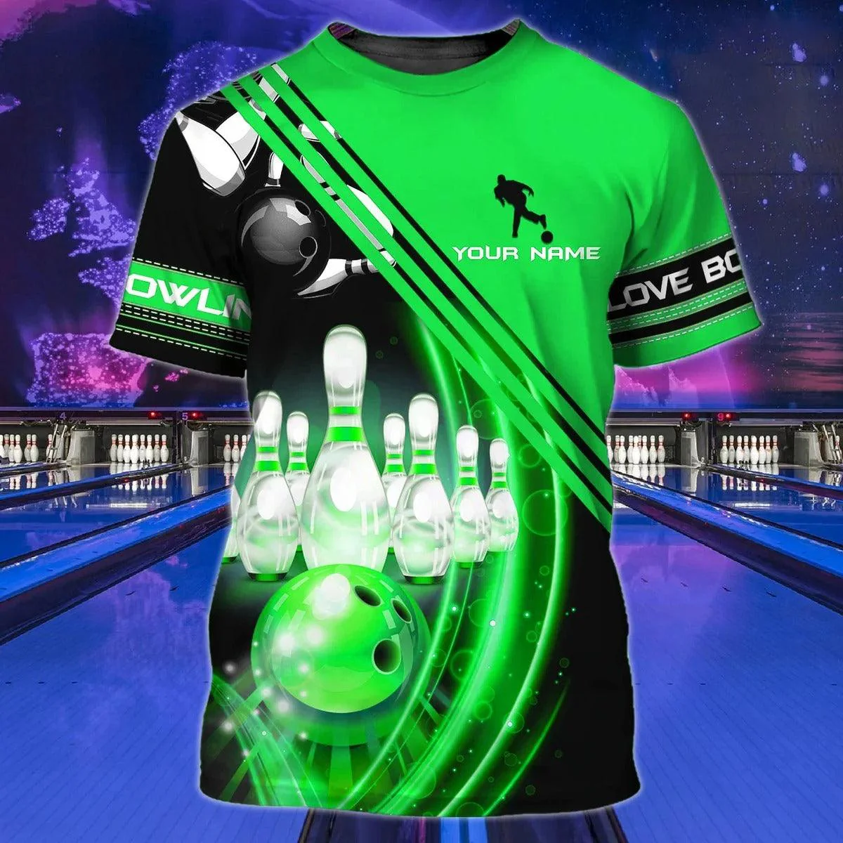 Customized Name Bowling T Shirt, Personalized Bowling National Day Gift Bowling Player Uniforms For Men And Women - Best Gift For Bowling Lovers - Image 5