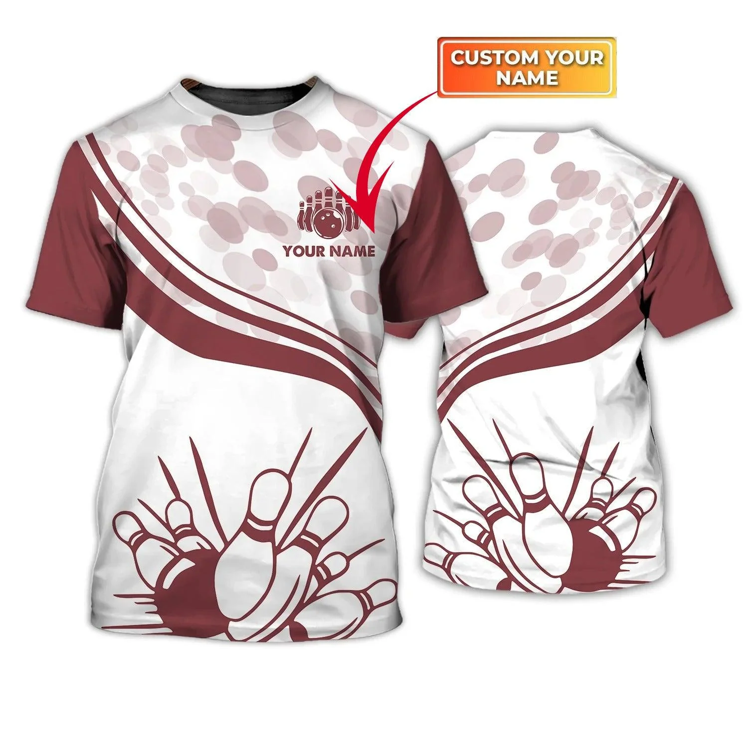 Customized Name Bowling T Shirt, Personalized Bowling T Shirt For Bowling National Day, Bowling Player Team Shirt - Perfect Gift For Bowling Lovers