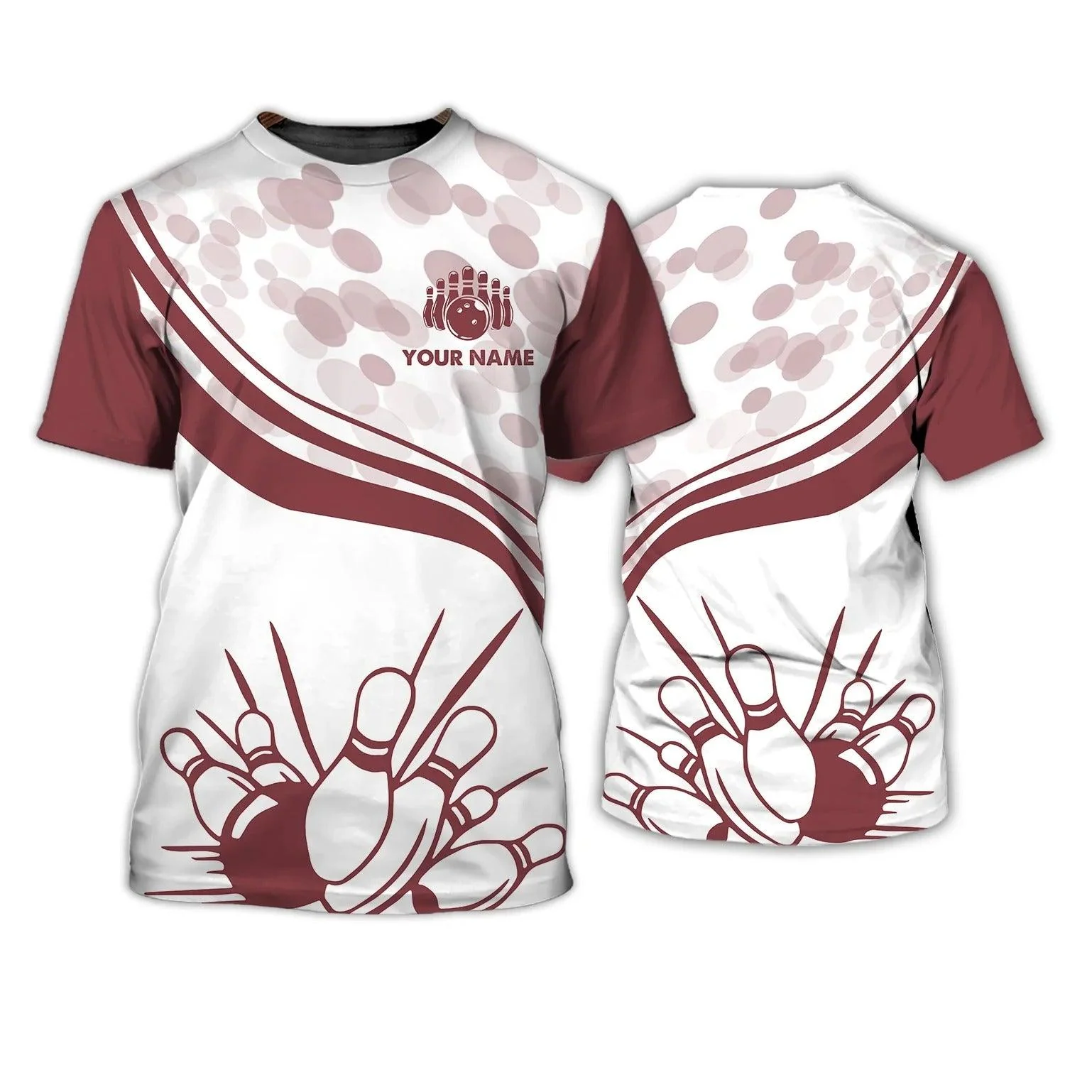 Customized Name Bowling T Shirt, Personalized Bowling T Shirt For Bowling National Day, Bowling Player Team Shirt - Perfect Gift For Bowling Lovers - Image 2