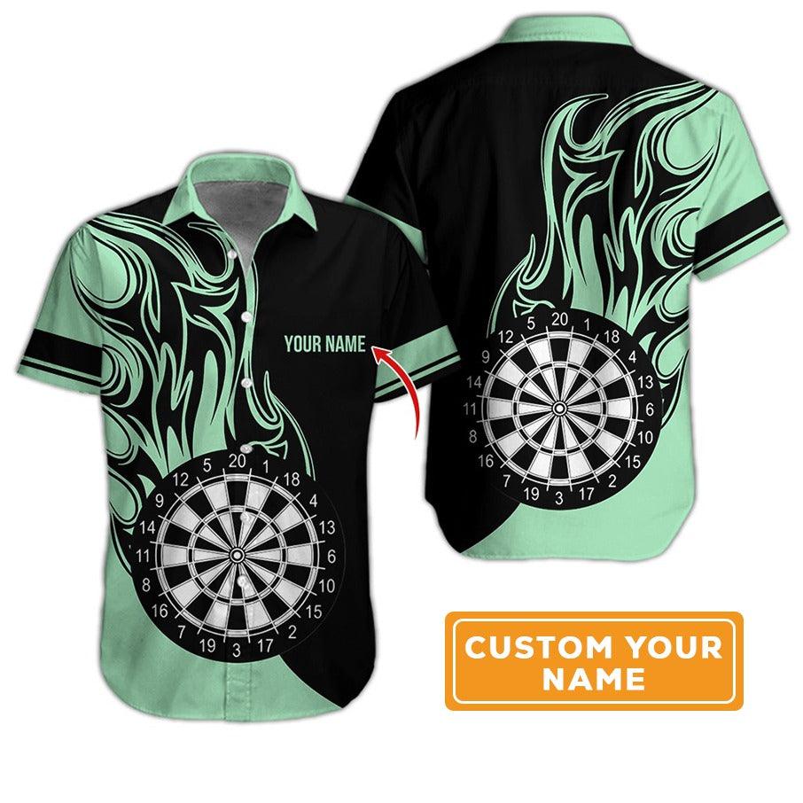 Customized Name Darts Hawaiian Shirt, Personalized Dartboard Hawaiian Shirts For Summer - Gift For Darts Lovers, Darts Players Uniforms - Image 10