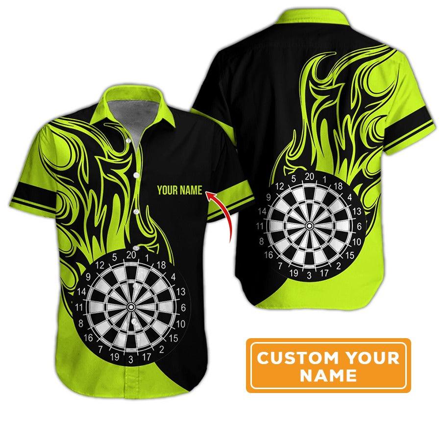 Customized Name Darts Hawaiian Shirt, Personalized Dartboard Hawaiian Shirts For Summer - Gift For Darts Lovers, Darts Players Uniforms - Image 12