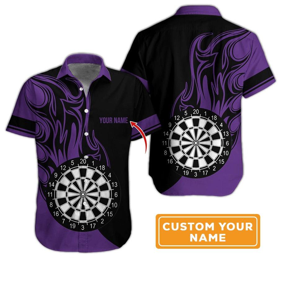 Customized Name Darts Hawaiian Shirt, Personalized Dartboard Hawaiian Shirts For Summer - Gift For Darts Lovers, Darts Players Uniforms - Image 7