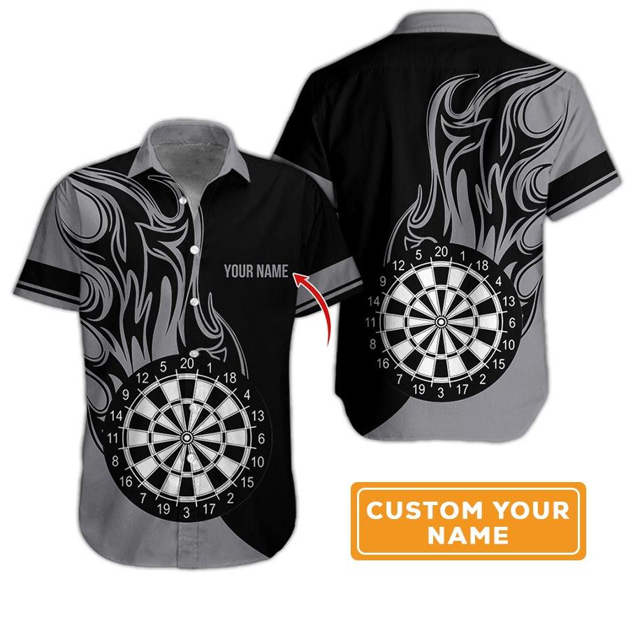 Customized Name Darts Hawaiian Shirt, Personalized Dartboard Hawaiian Shirts For Summer - Gift For Darts Lovers, Darts Players Uniforms - Image 8