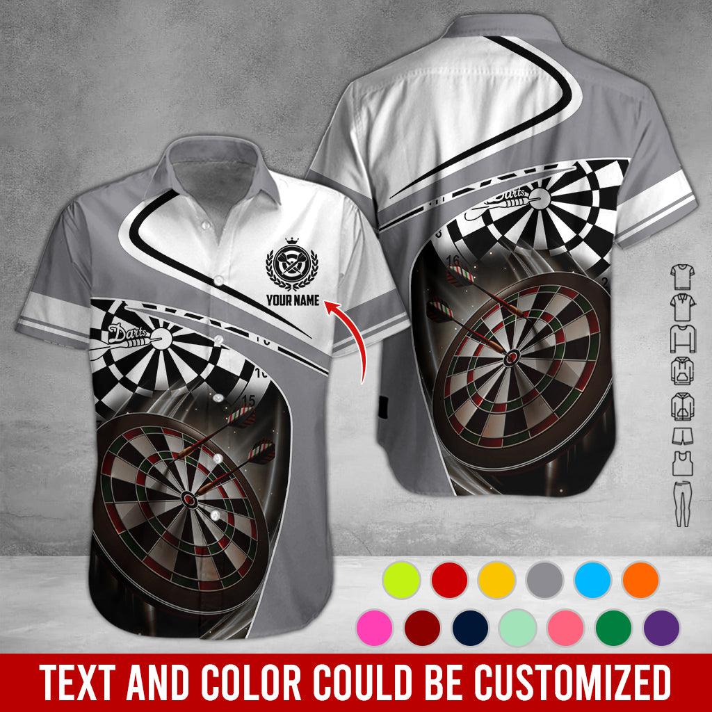 Customized Name Darts Hawaiian Shirt, Personalized Name Dartboard Hawaiian Shirts - Gift For Darts Lovers, Darts Players Uniforms - Image 2