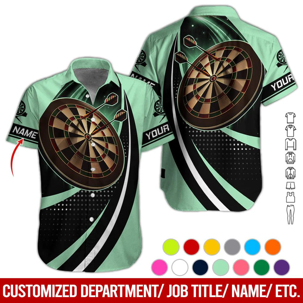 Customized Name Darts Hawaiian Shirt, Personalized Name Darts Hawaiian Shirts - Gift For Darts Lovers, Darts Players Uniforms - Image 10