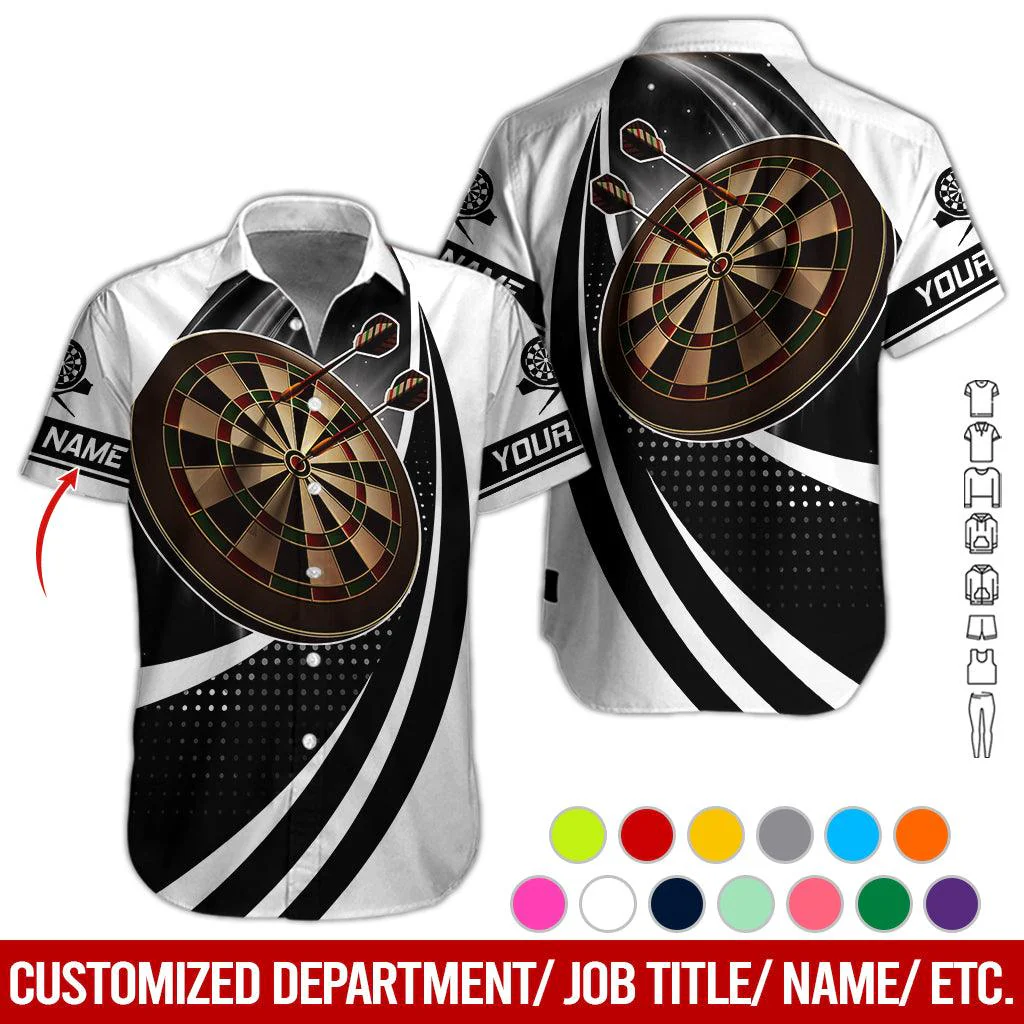 Customized Name Darts Hawaiian Shirt, Personalized Name Darts Hawaiian Shirts - Gift For Darts Lovers, Darts Players Uniforms - Image 11