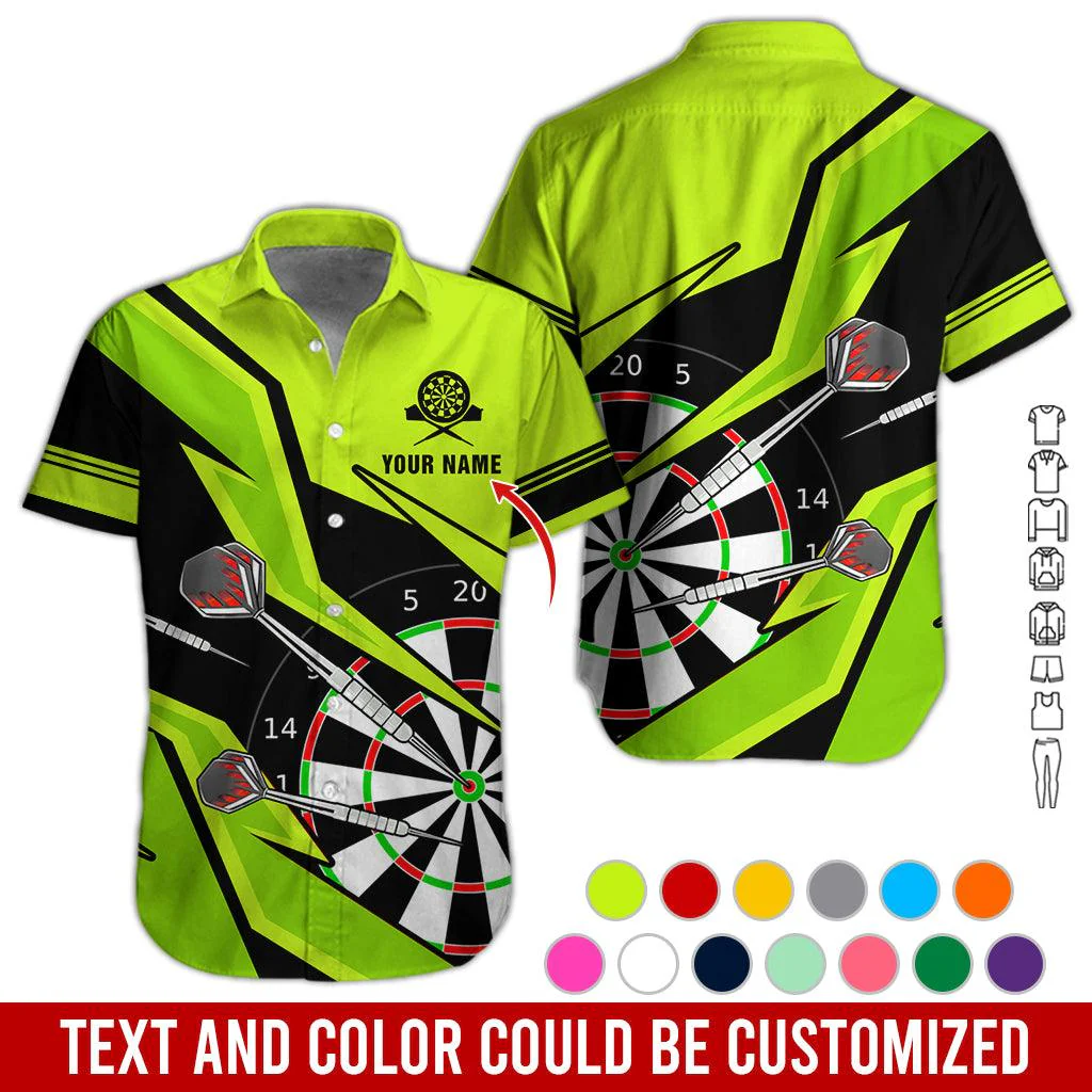Customized Name Darts Hawaiian Shirt, Personalized Name Darts Hawaiian Shirts - Gift For Darts Lovers, Darts Players Uniforms - Image 9
