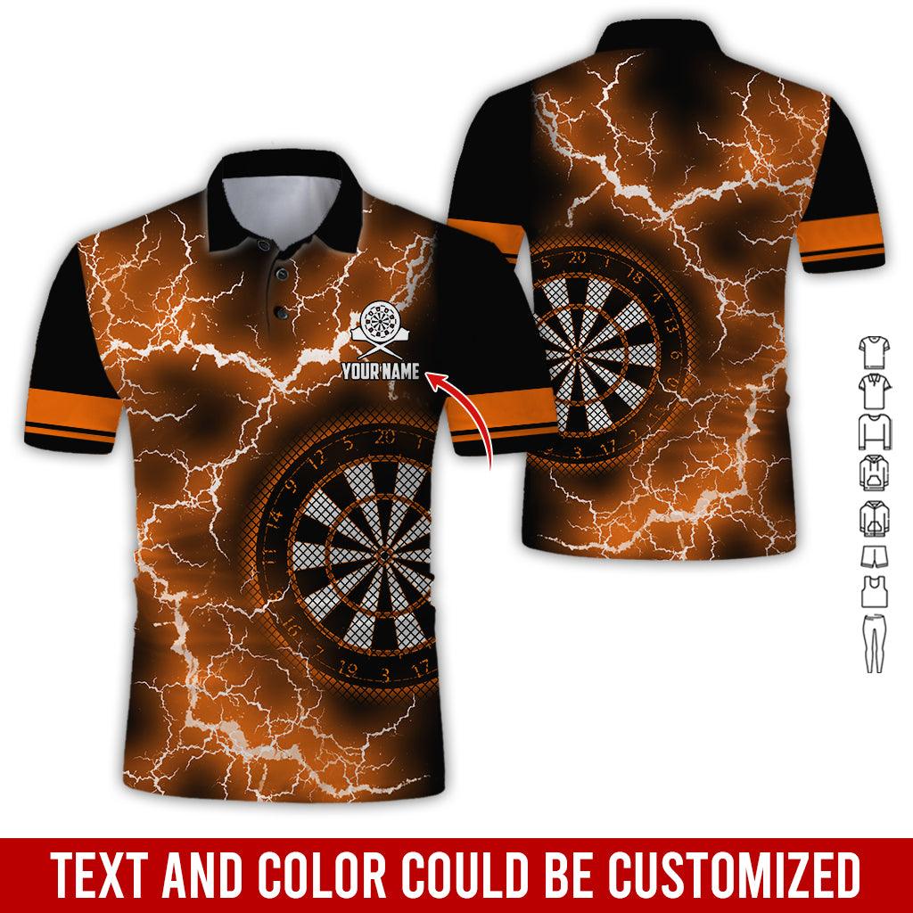 Customized Name Darts Polo Shirt, Darts Thunder Lightning Personalized Darts Polo Shirt For Men - Perfect Gift For Darts Lovers, Darts Players - Image 8