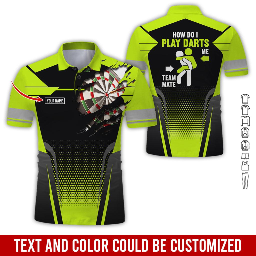 Customized Name Darts Polo Shirt, How Do I Play Darts Personalized Name Uniforms Polo Shirt For Men - Perfect Gift For Darts Lovers, Darts Team Players - Image 5