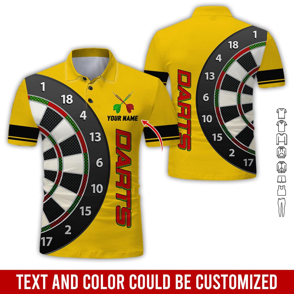 Customized Name Darts Polo Shirt, Personalized Name Darts Is My Love Polo Shirt For Men - Perfect Gift For Darts Lovers, Darts Players - Image 4