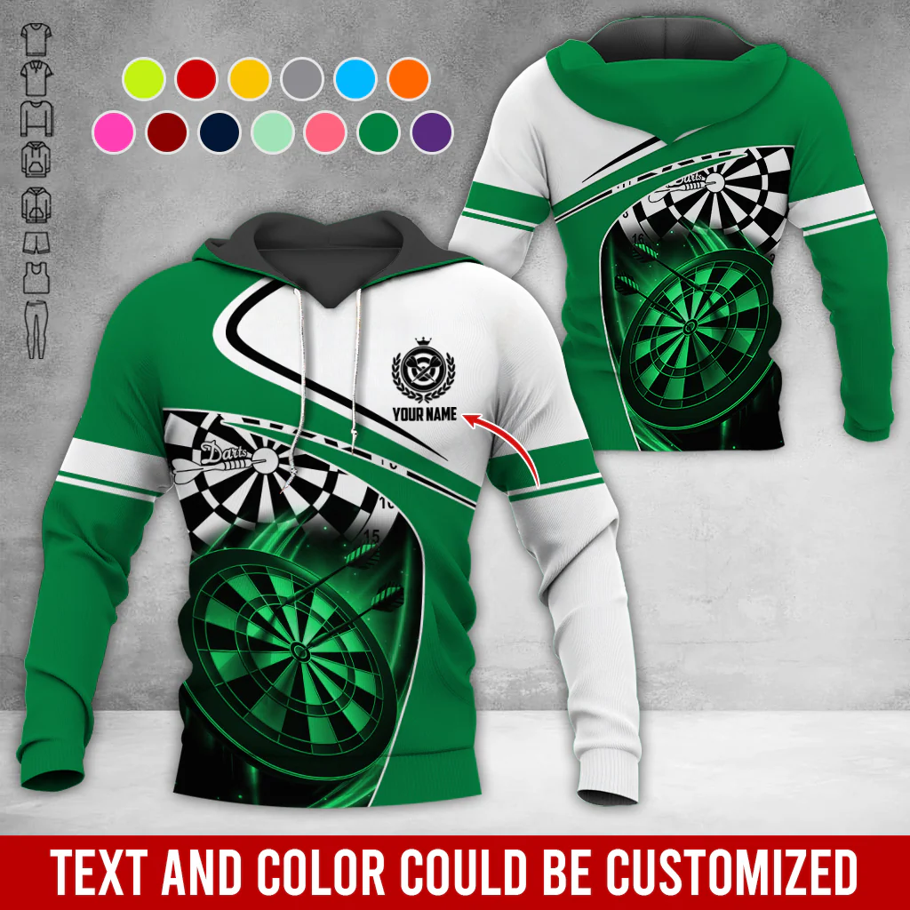 Customized Name Darts Premium Hoodie, Darts Is My Life White Hoodie, Perfect Gift For Darts Lovers, Friend, Family - Image 7