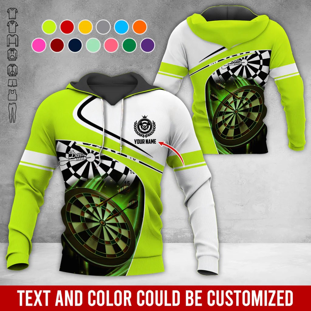 Customized Name Darts Premium Hoodie, Darts Is My Life White Hoodie, Perfect Gift For Darts Lovers, Friend, Family - Image 8