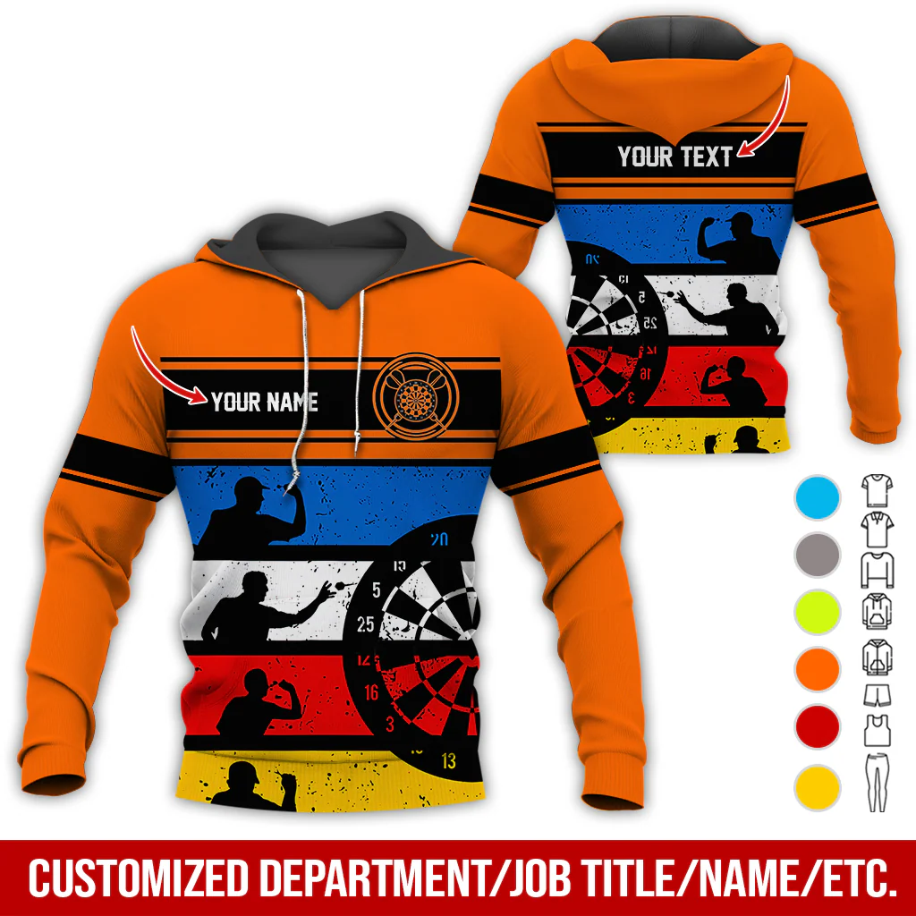 Customized Name Darts Premium Hoodie, How To Play Darts Pattern Darts Hoodie For Men & Women - Gift For Darts Lovers, Friend, Family - Image 4