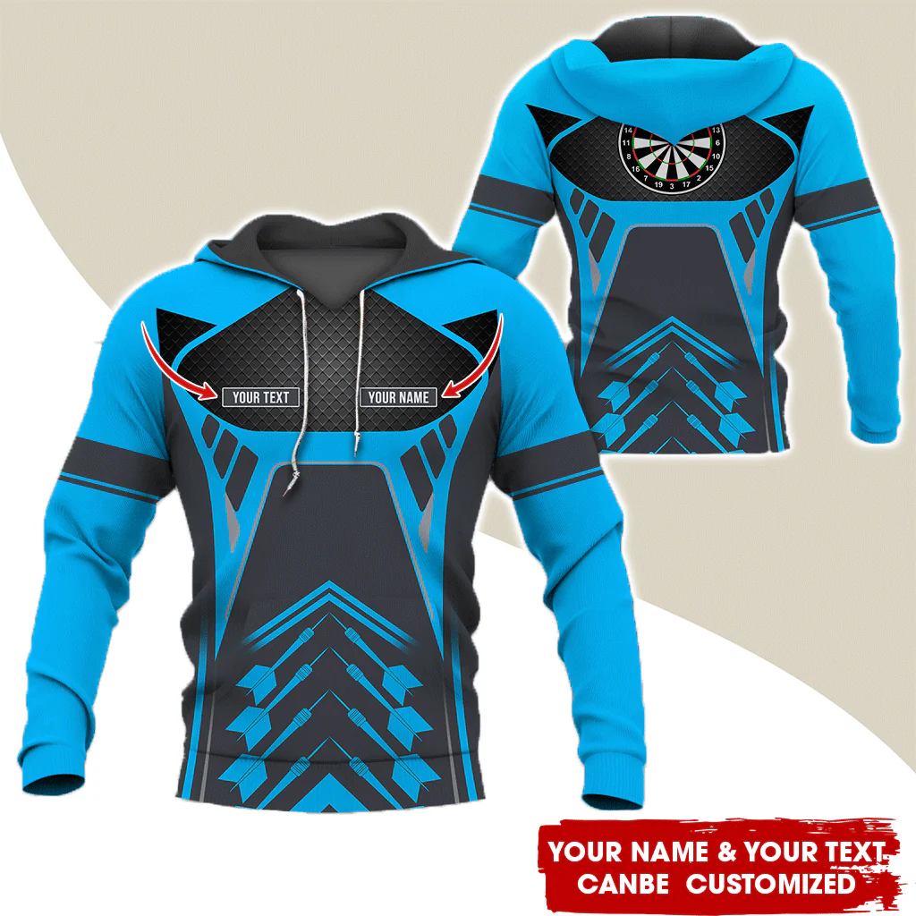 Customized Name Darts Premium Hoodie, Personalize Your Style With Our Custom Name Darts Hoodie For Darts Lovers, Friend, Family