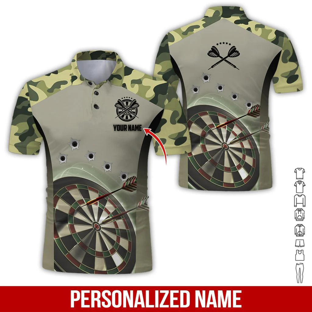 Customized Name Darts Sweater, Camo Pattern Personalized Darts Sweater - Perfect Gift For Darts Lovers - Image 7