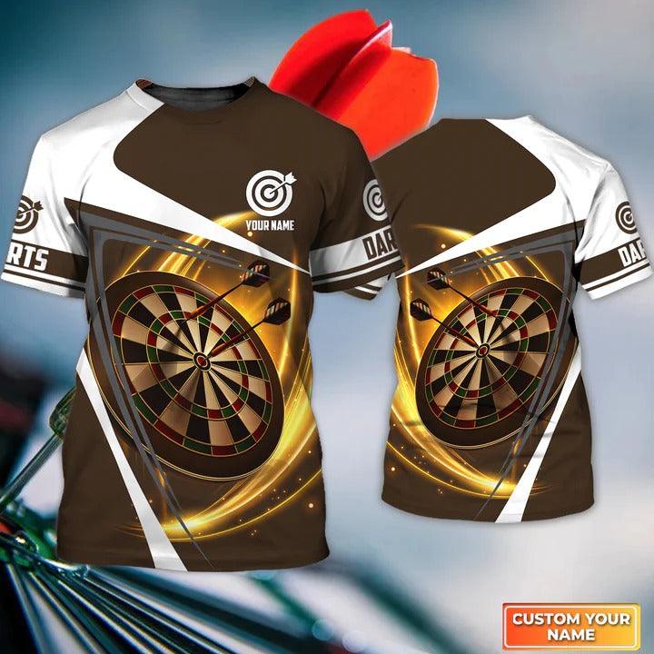 Customized Name Darts T Shirt, Darts Lighting Personalized Name Darts T Shirt For Men - Gift For Darts Lovers, Darts Team Players