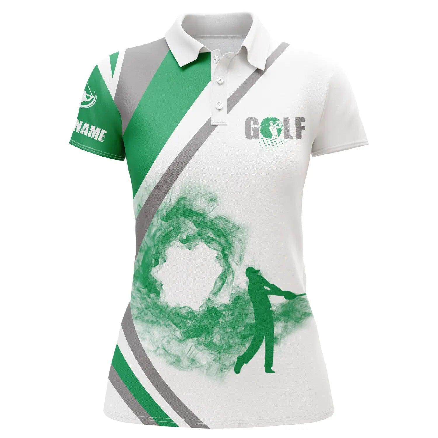 Customized Name Golf Women Polo Shirts, White Polo Shirts Personalized Unique Golfers Gift - Perfect Gift For Ladies, Golfers, Golf Lovers - Image 2