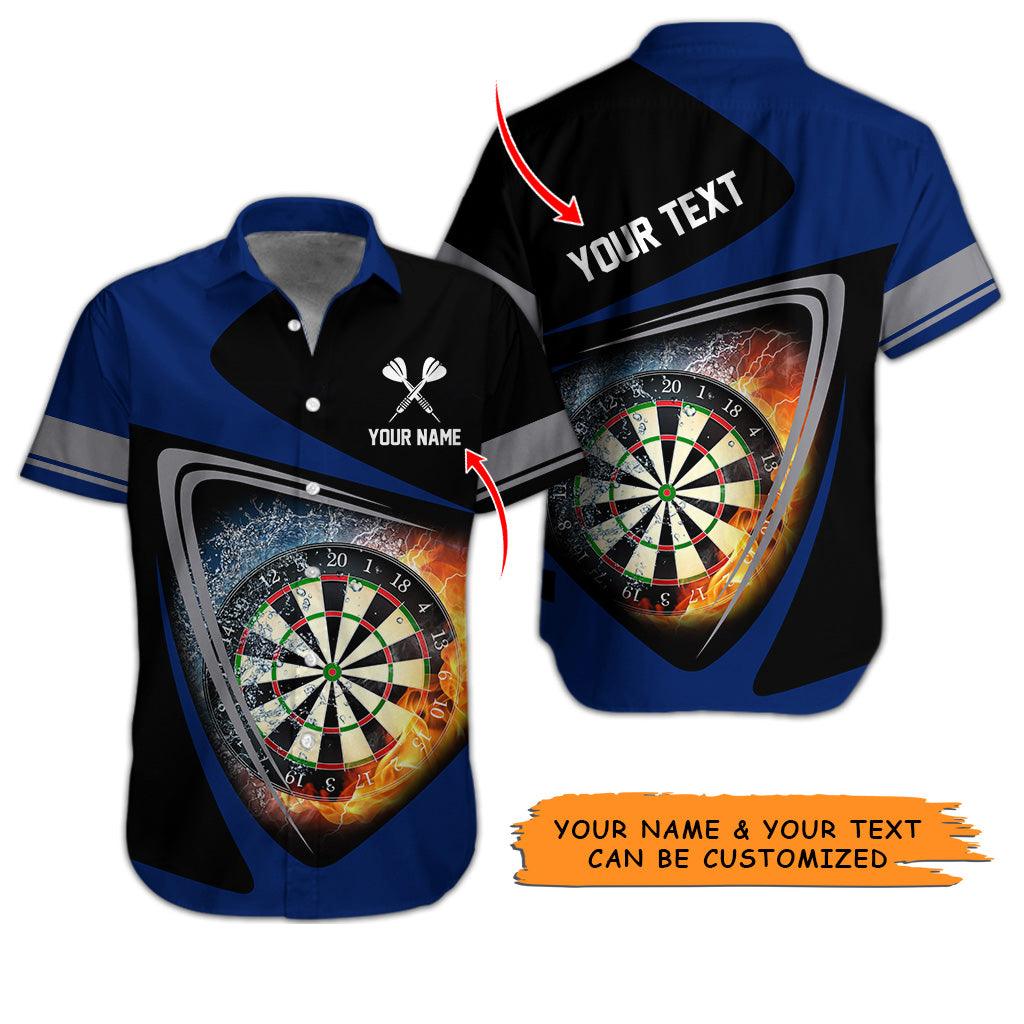 Customized Name & Text Darts Hawaiian Shirt, Darts In Flame Personalized Darts Hawaiian Shirts - Gift For Darts Lovers, Darts Players Uniforms - Image 5