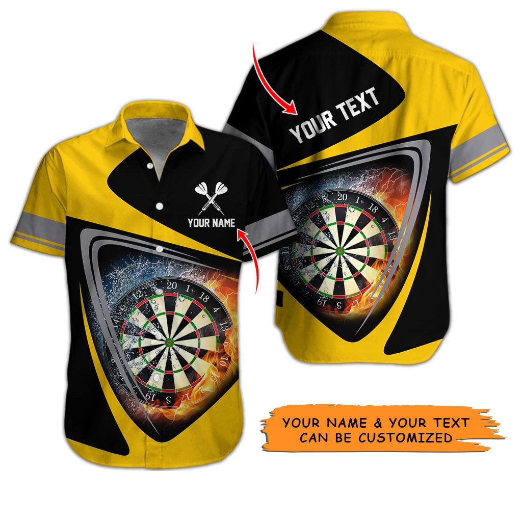 Customized Name & Text Darts Hawaiian Shirt, Darts In Flame Personalized Darts Hawaiian Shirts - Gift For Darts Lovers, Darts Players Uniforms - Image 7