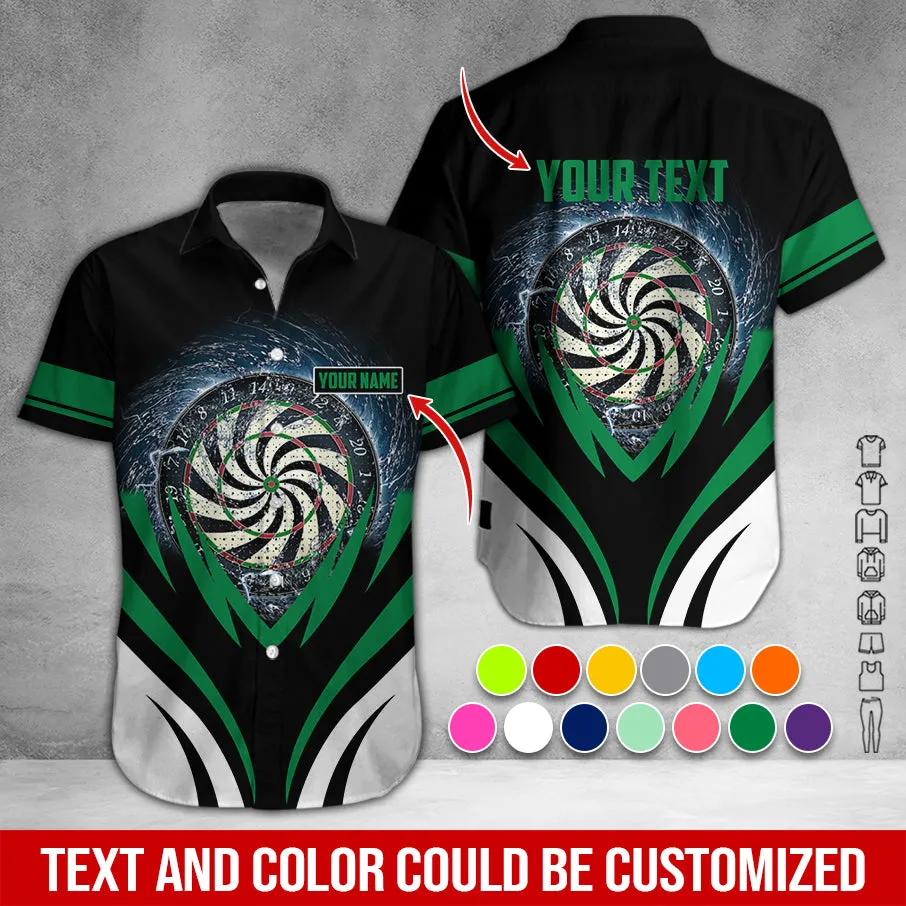 Customized Name & Text Darts Hawaiian Shirt, Darts In Tornado Personalized Darts Hawaiian Shirts - Gift For Darts Lovers, Darts Players Uniforms - Image 12