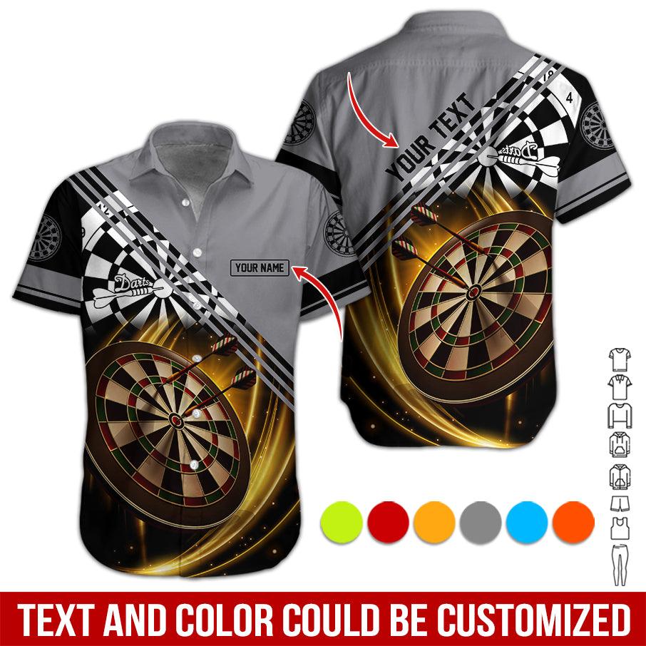 Customized Name & Text Darts Hawaiian Shirt, I Love Darts Personalized Darts Hawaiian Shirts - Gift For Darts Lovers, Darts Players Uniforms - Image 3