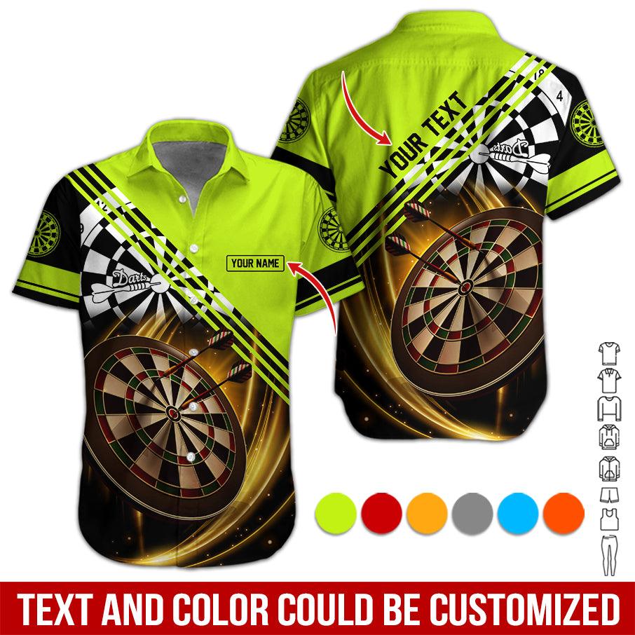 Customized Name & Text Darts Hawaiian Shirt, I Love Darts Personalized Darts Hawaiian Shirts - Gift For Darts Lovers, Darts Players Uniforms - Image 4