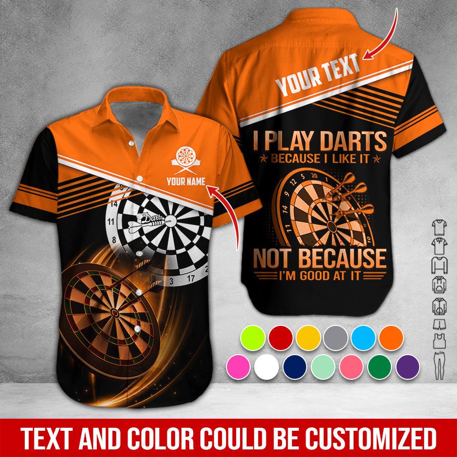 Customized Name & Text Darts Hawaiian Shirt, I Play Darts Personalized Darts Hawaiian Shirts - Gift For Darts Lovers, Darts Players Uniforms - Image 8