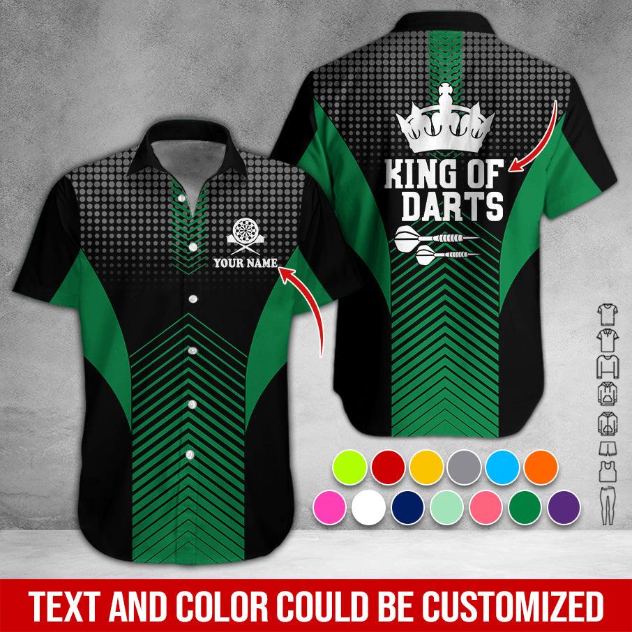 Customized Name & Text Darts Hawaiian Shirt, King Of Darts Personalized Darts Hawaiian Shirts - Gift For Darts Lovers, Darts Players Uniforms - Image 3