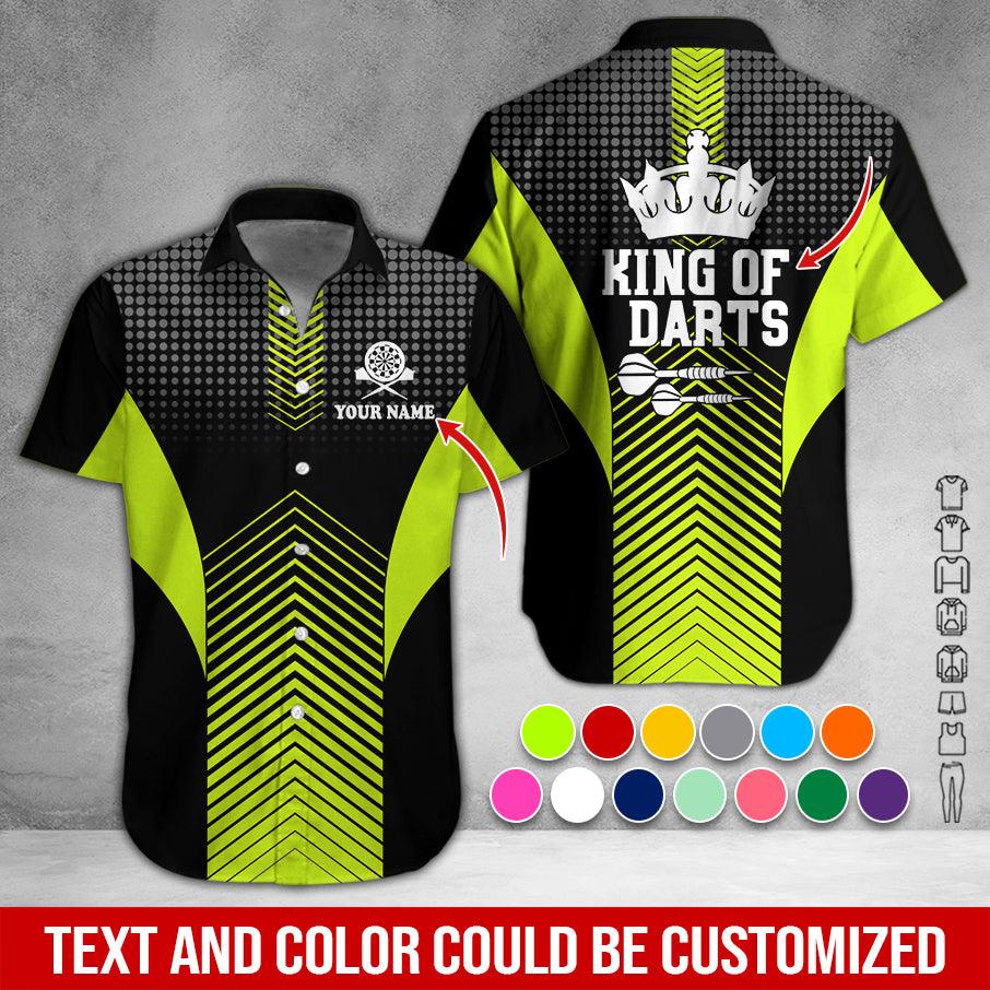 Customized Name & Text Darts Hawaiian Shirt, King Of Darts Personalized Darts Hawaiian Shirts - Gift For Darts Lovers, Darts Players Uniforms - Image 4